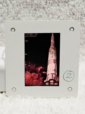 Vintage Russian Space Slide/Cell in Russian Language!!